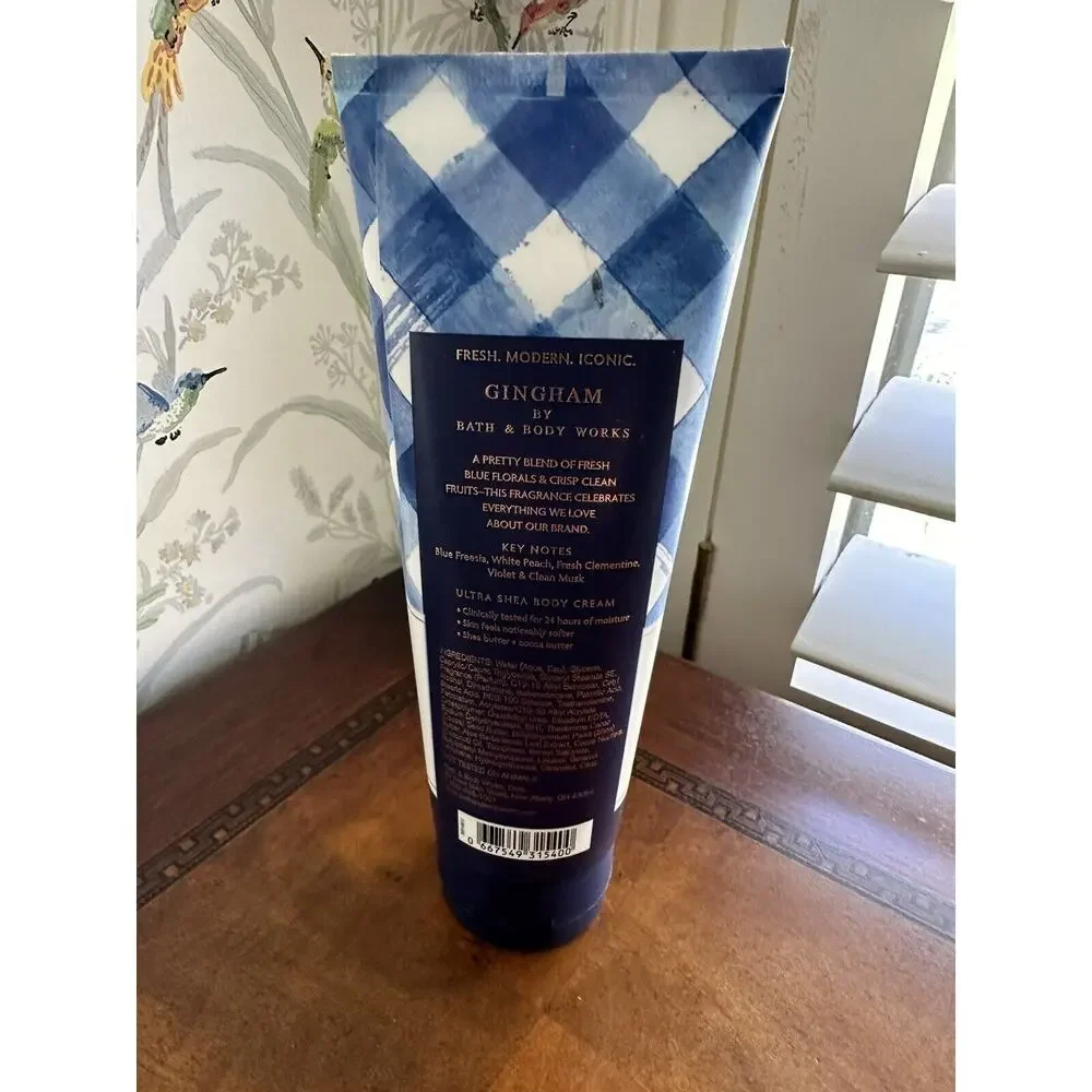 Bath & Body Works Gingham 24 Hour Ultra Shea Body Cream 8 Oz